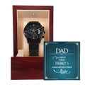 A Son's First Hero - Black Chronograph Watch - I Got You A Gift