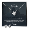 Personalized romantic necklace gift set for her - custom engraved jewelry keepsake expressing eternal love and timeless devotion. This meaningful gift for wife, girlfriend, soulmate, or beloved features a handcrafted pendant with personalized message that turns a simple piece of jewelry into an unforgettable keepsake. Perfect for anniversaries, engagements, Valentine's Day, or expressing deep romantic feelings. The necklace and earring gift is meticulously designed as luxury keepsake for special occasions.