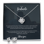 personalized jewelry gift set gift - romantic keepsake for her - necklace and earrings