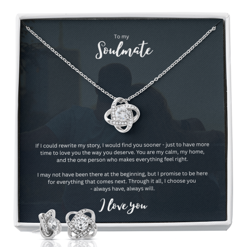personalized jewelry gift set gift - romantic keepsake for her - necklace and earrings
