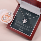 Personalized romantic necklace gift for her - jewelry keepsake expressing eternal love and timeless devotion. This meaningful gift for wife, girlfriend, soulmate, or beloved features a handcrafted pendant with personalized message that turns a simple piece of jewelry into an unforgettable keepsake. Perfect for anniversaries, engagements, Valentine's Day, or expressing deep romantic feelings. The personalized necklace gift is meticulously designed as a luxury keepsake for special occasions.