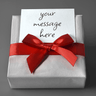 Gift wrapping for gift box with personalised jewelry from the I Got You A Gift store.