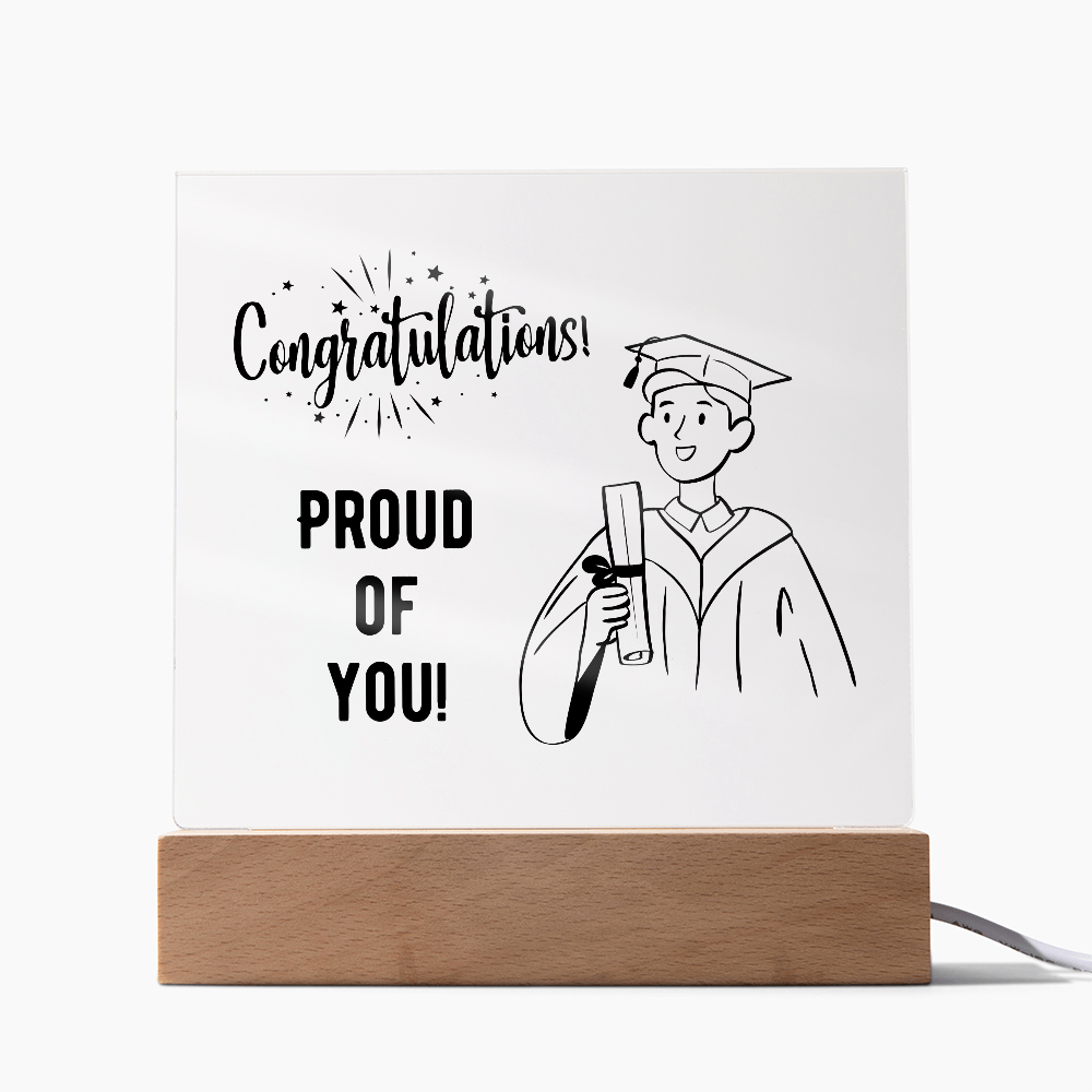 Personalized acrylic gift - custom keepsake expressing pride. This meaningful acrylic gift features personalized design, perfect for special occasions or heartfelt appreciation. Premium quality acrylic designed as a treasured display keepsake for meaningful moments.
The personalized acrylic gift is crafted as a meaningful keepsake - perfect for expressing appreciation, celebrating milestones, or honoring special relationships. Custom personalization to say congratulations.