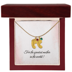 Baby Feet Birthstone Necklace - Personalized Gift for Mom & Grandma - I Got You A Gift