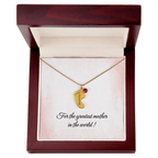 Baby Feet Birthstone Necklace - Personalized Gift for Mom & Grandma - I Got You A Gift