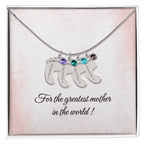 Baby Feet Birthstone Necklace - Personalized Gift for Mom & Grandma - I Got You A Gift
