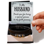 Being Special - Mens Leather Bracelet - I Got You A Gift