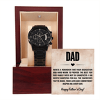Black Chronograph Watch with Heartfelt Message for Dad on Father´s Day - I Got You A Gift