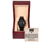 Black Chronograph Watch with Heartfelt Message for Dad on Father´s Day - I Got You A Gift