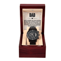 Black Chronograph Watch with Heartfelt Message for Dad on Father´s Day - I Got You A Gift