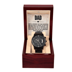 Black Chronograph Watch with Heartfelt Message for Dad on Father´s Day - I Got You A Gift