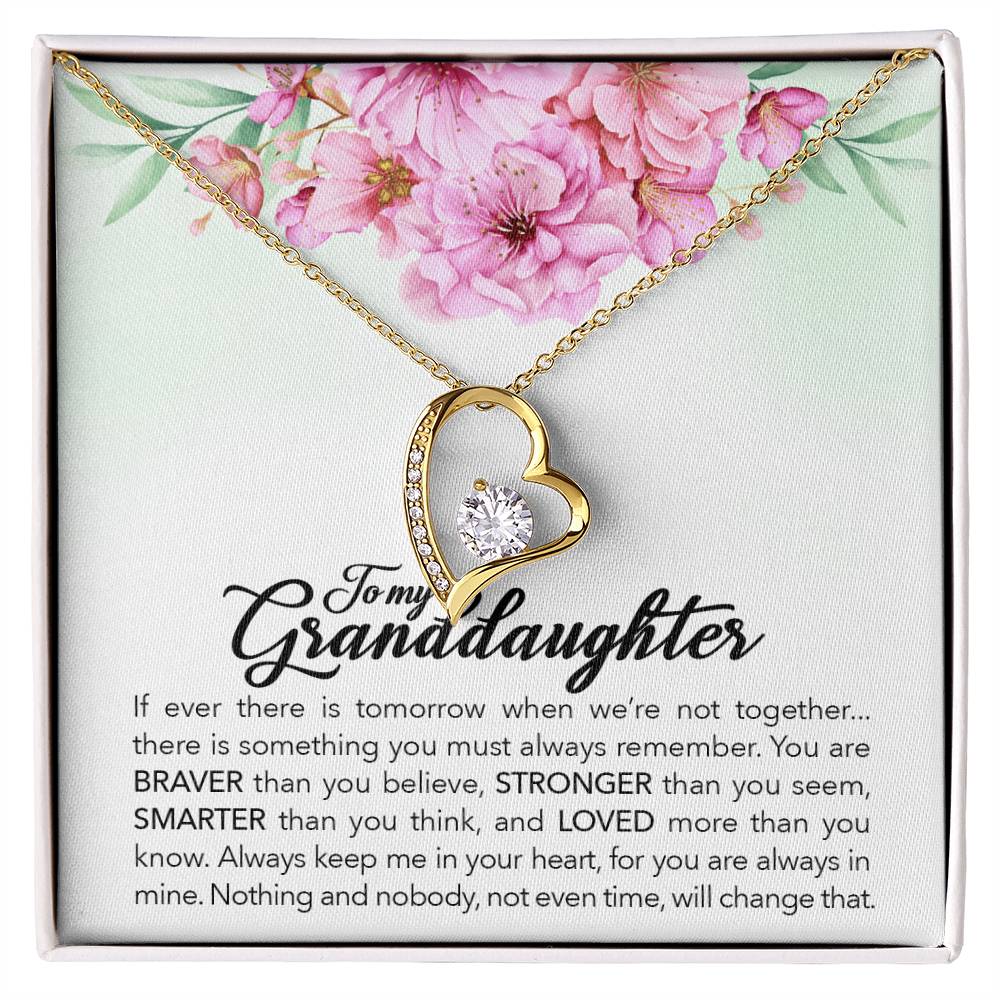 Brave Granddaughter - Forever Love Necklace - I Got You A Gift