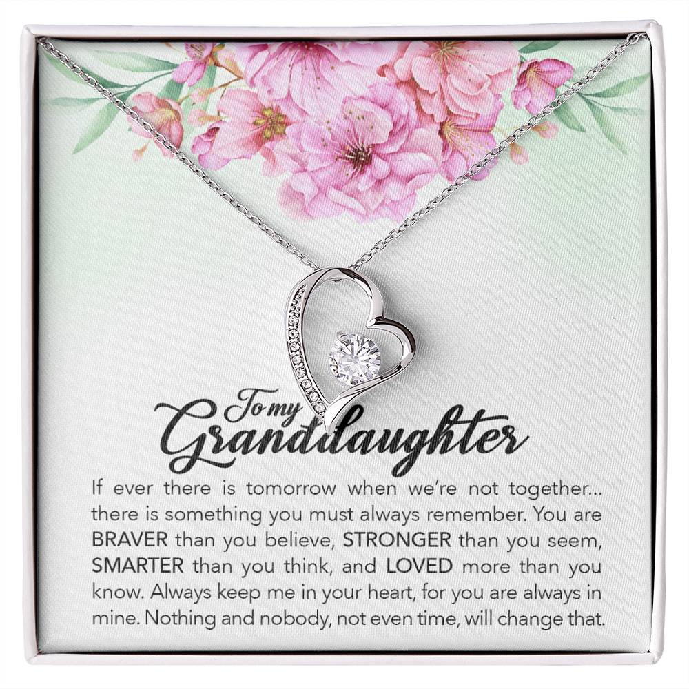 Brave Granddaughter - Forever Love Necklace - I Got You A Gift