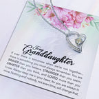 Brave Granddaughter - Forever Love Necklace - I Got You A Gift