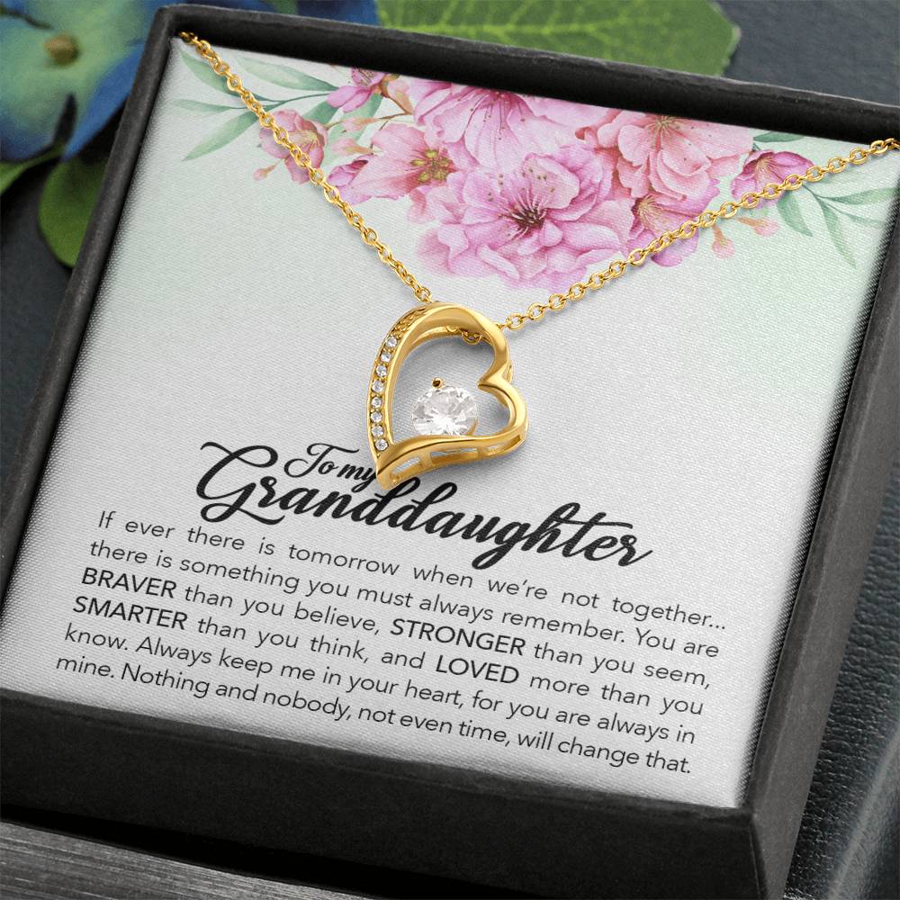 Brave Granddaughter - Forever Love Necklace - I Got You A Gift