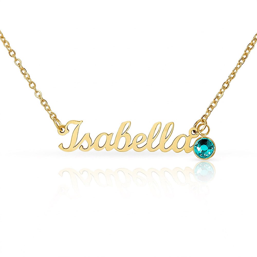 Personalized birthstone necklace gift for her - custom engraved jewelry keepsake expressing eternal love and timeless devotion. This meaningful gift for wife, girlfriend, soulmate, or beloved features a handcrafted pendant with personalized message that turns a simple piece of jewelry into an unforgettable keepsake. Perfect for anniversaries, engagements, Valentine's Day, or expressing deep romantic feelings. The personalized necklace gift is meticulously designed as a keepsake for special occasions.