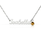 Personalized birthstone necklace gift for her - custom engraved jewelry keepsake expressing eternal love and timeless devotion. This meaningful gift for wife, girlfriend, soulmate, or beloved features a handcrafted pendant with personalized message that turns a simple piece of jewelry into an unforgettable keepsake. Perfect for anniversaries, engagements, Valentine's Day, or expressing deep romantic feelings. The personalized necklace gift is meticulously designed as a keepsake for special occasions.
