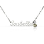 Personalized birthstone necklace gift for her - custom engraved jewelry keepsake expressing eternal love and timeless devotion. This meaningful gift for wife, girlfriend, soulmate, or beloved features a handcrafted pendant with personalized message that turns a simple piece of jewelry into an unforgettable keepsake. Perfect for anniversaries, engagements, Valentine's Day, or expressing deep romantic feelings. The personalized necklace gift is meticulously designed as a keepsake for special occasions.