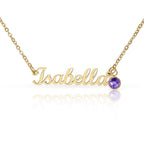 Personalized birthstone necklace gift for her - custom engraved jewelry keepsake expressing eternal love and timeless devotion. This meaningful gift for wife, girlfriend, soulmate, or beloved features a handcrafted pendant with personalized message that turns a simple piece of jewelry into an unforgettable keepsake. Perfect for anniversaries, engagements, Valentine's Day, or expressing deep romantic feelings. The personalized necklace gift is meticulously designed as a keepsake for special occasions.
