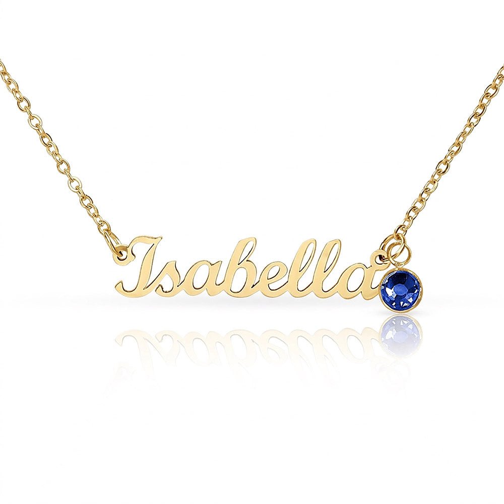 Personalized birthstone necklace gift for her - custom engraved jewelry keepsake expressing eternal love and timeless devotion. This meaningful gift for wife, girlfriend, soulmate, or beloved features a handcrafted pendant with personalized message that turns a simple piece of jewelry into an unforgettable keepsake. Perfect for anniversaries, engagements, Valentine's Day, or expressing deep romantic feelings. The personalized necklace gift is meticulously designed as a keepsake for special occasions.