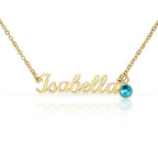 Personalized birthstone necklace gift for her - custom engraved jewelry keepsake expressing eternal love and timeless devotion. This meaningful gift for wife, girlfriend, soulmate, or beloved features a handcrafted pendant with personalized message that turns a simple piece of jewelry into an unforgettable keepsake. Perfect for anniversaries, engagements, Valentine's Day, or expressing deep romantic feelings. The personalized necklace gift is meticulously designed as a keepsake for special occasions.