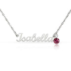 Personalized birthstone necklace gift for her - custom engraved jewelry keepsake expressing eternal love and timeless devotion. This meaningful gift for wife, girlfriend, soulmate, or beloved features a handcrafted pendant with personalized message that turns a simple piece of jewelry into an unforgettable keepsake. Perfect for anniversaries, engagements, Valentine's Day, or expressing deep romantic feelings. The personalized necklace gift is meticulously designed as a keepsake for special occasions.