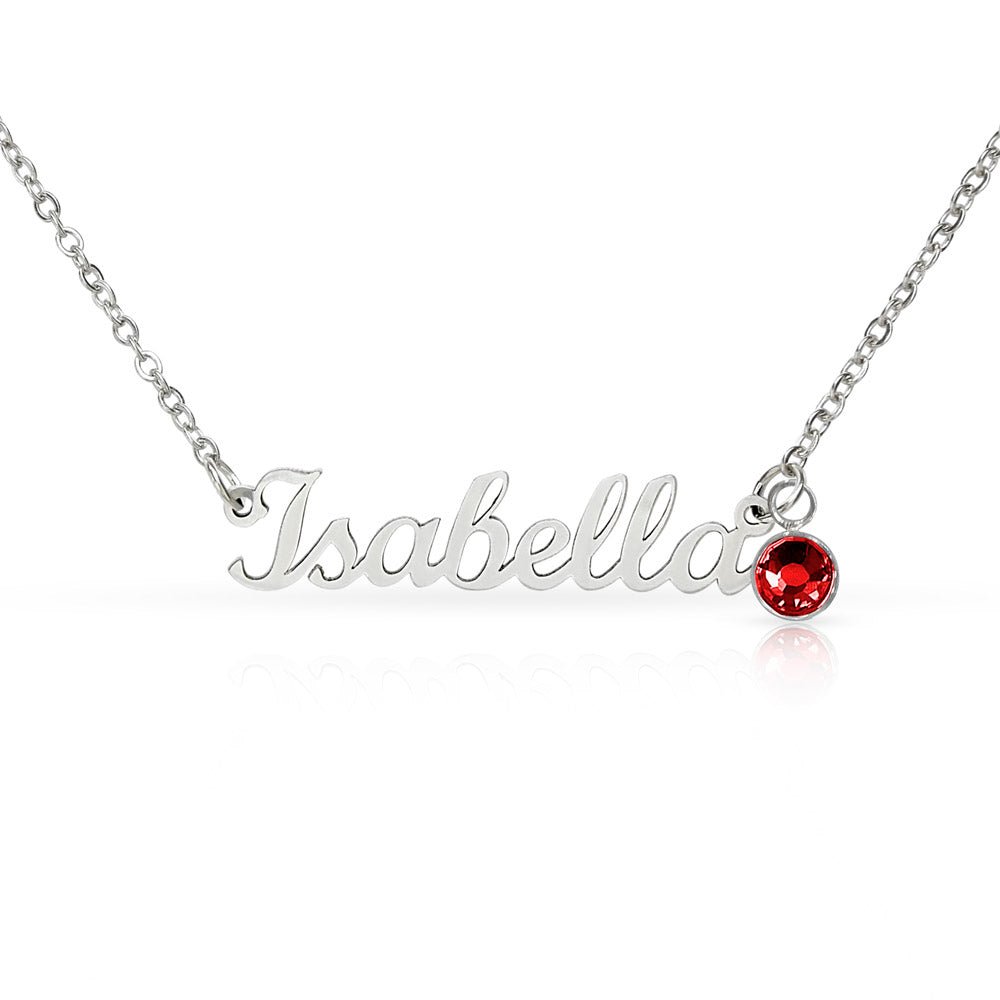 Personalized birthstone necklace gift for her - custom engraved jewelry keepsake expressing eternal love and timeless devotion. This meaningful gift for wife, girlfriend, soulmate, or beloved features a handcrafted pendant with personalized message that turns a simple piece of jewelry into an unforgettable keepsake. Perfect for anniversaries, engagements, Valentine's Day, or expressing deep romantic feelings. The personalized necklace gift is meticulously designed as a keepsake for special occasions.