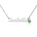 Personalized birthstone necklace gift for her - custom engraved jewelry keepsake expressing eternal love and timeless devotion. This meaningful gift for wife, girlfriend, soulmate, or beloved features a handcrafted pendant with personalized message that turns a simple piece of jewelry into an unforgettable keepsake. Perfect for anniversaries, engagements, Valentine's Day, or expressing deep romantic feelings. The personalized necklace gift is meticulously designed as a keepsake for special occasions.