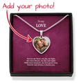 Custom Photo Heart Necklace - Personalized Picture Pendant - I Got You A Gift