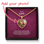 Custom Photo Heart Necklace - Personalized Picture Pendant - I Got You A Gift