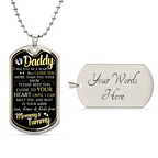 Dad To Be - Dog Tag Necklace - I Got You A Gift
