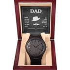 Dad's Love - Wooden Watch - I Got You A Gift