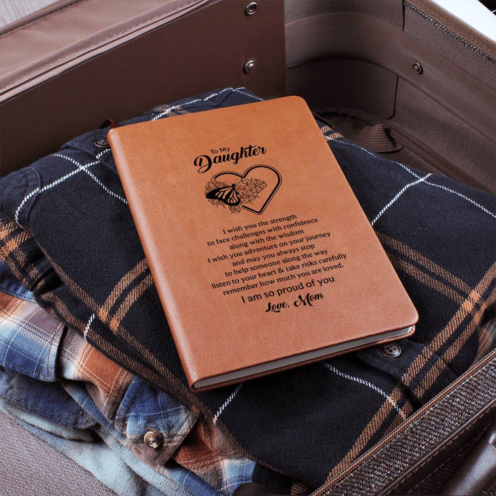 From Mother to Daughter - So Proud Of You - Premium Vegan Leather Journal - I Got You A Gift