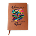 Go With All Your Heart - Premium Vegan Leather Journal - I Got You A Gift