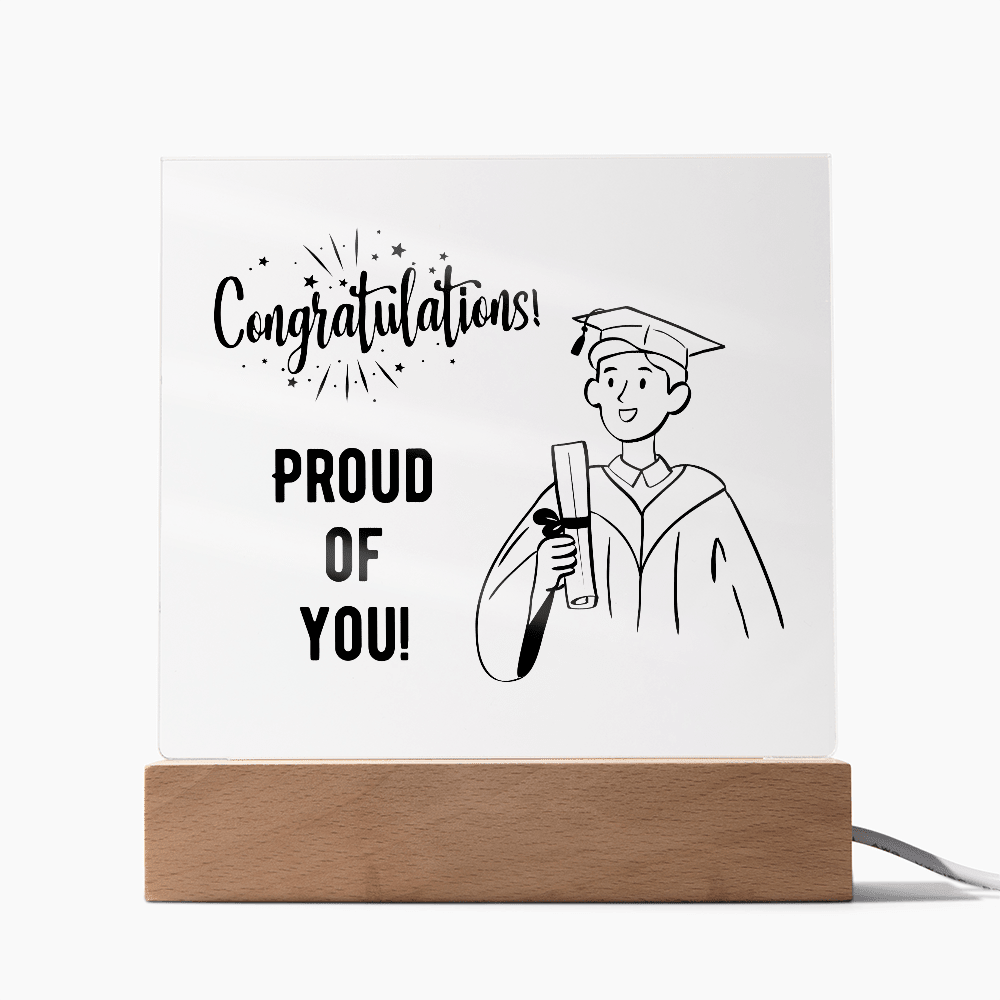 Personalized acrylic gift - custom keepsake expressing pride. This meaningful acrylic gift features personalized design, perfect for special occasions or heartfelt appreciation. Premium quality acrylic designed as a treasured display keepsake for meaningful moments.
The personalized acrylic gift is crafted as a meaningful keepsake - perfect for expressing appreciation, celebrating milestones, or honoring special relationships. Custom personalization to say congratulations.