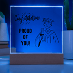 Personalized acrylic gift - custom keepsake expressing pride. This meaningful acrylic gift features personalized design, perfect for special occasions or heartfelt appreciation. Premium quality acrylic designed as a treasured display keepsake for meaningful moments.
The personalized acrylic gift is crafted as a meaningful keepsake - perfect for expressing appreciation, celebrating milestones, or honoring special relationships. Custom personalization to say congratulations.