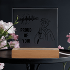 Personalized acrylic gift - custom keepsake expressing pride. This meaningful acrylic gift features personalized design, perfect for special occasions or heartfelt appreciation. Premium quality acrylic designed as a treasured display keepsake for meaningful moments.
The personalized acrylic gift is crafted as a meaningful keepsake - perfect for expressing appreciation, celebrating milestones, or honoring special relationships. Custom personalization to say congratulations.