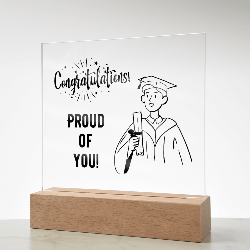 Personalized acrylic gift - custom keepsake expressing pride. This meaningful acrylic gift features personalized design, perfect for special occasions or heartfelt appreciation. Premium quality acrylic designed as a treasured display keepsake for meaningful moments.
The personalized acrylic gift is crafted as a meaningful keepsake - perfect for expressing appreciation, celebrating milestones, or honoring special relationships. Custom personalization makes it uniquely yours.