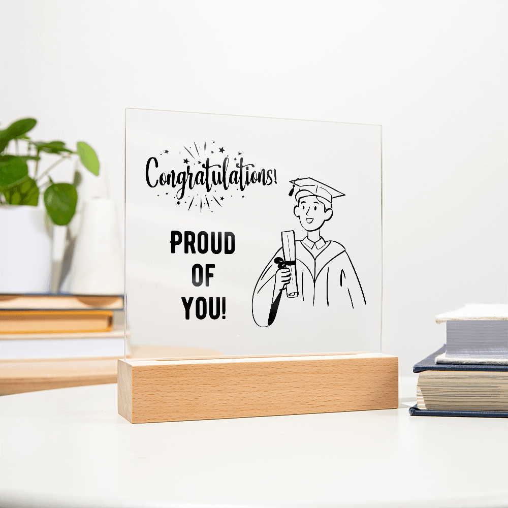 Personalized acrylic gift - custom keepsake expressing pride. This meaningful acrylic gift features personalized design, perfect for special occasions or heartfelt appreciation. Premium quality acrylic designed as a treasured display keepsake for meaningful moments.
The personalized acrylic gift is crafted as a meaningful keepsake - perfect for expressing appreciation, celebrating milestones, or honoring special relationships. Custom personalization makes it uniquely yours.