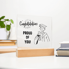 Personalized acrylic gift - custom keepsake expressing pride. This meaningful acrylic gift features personalized design, perfect for special occasions or heartfelt appreciation. Premium quality acrylic designed as a treasured display keepsake for meaningful moments.
The personalized acrylic gift is crafted as a meaningful keepsake - perfect for expressing appreciation, celebrating milestones, or honoring special relationships. Custom personalization makes it uniquely yours.