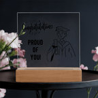 Personalized acrylic gift - custom keepsake expressing pride. This meaningful acrylic gift features personalized design, perfect for special occasions or heartfelt appreciation. Premium quality acrylic designed as a treasured display keepsake for meaningful moments.
The personalized acrylic gift is crafted as a meaningful keepsake - perfect for expressing appreciation, celebrating milestones, or honoring special relationships. Custom personalization to say congratulations.