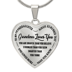 Grandma Loves You - Heart Necklace - I Got You A Gift