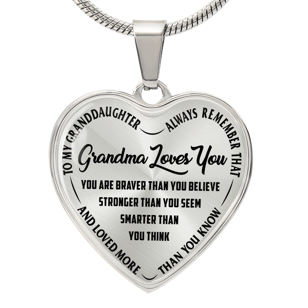 Grandma Loves You - Heart Necklace - I Got You A Gift