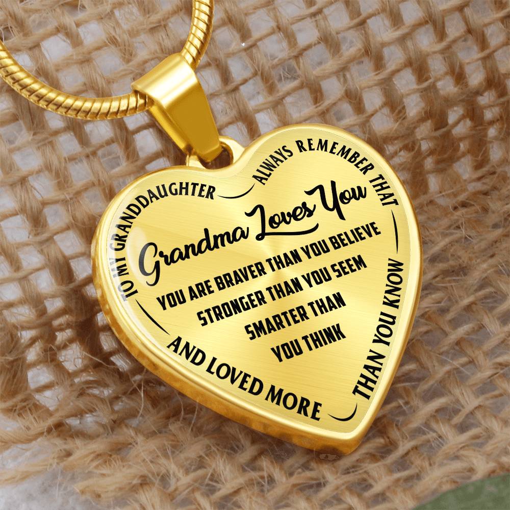 Grandma Loves You - Heart Necklace - I Got You A Gift