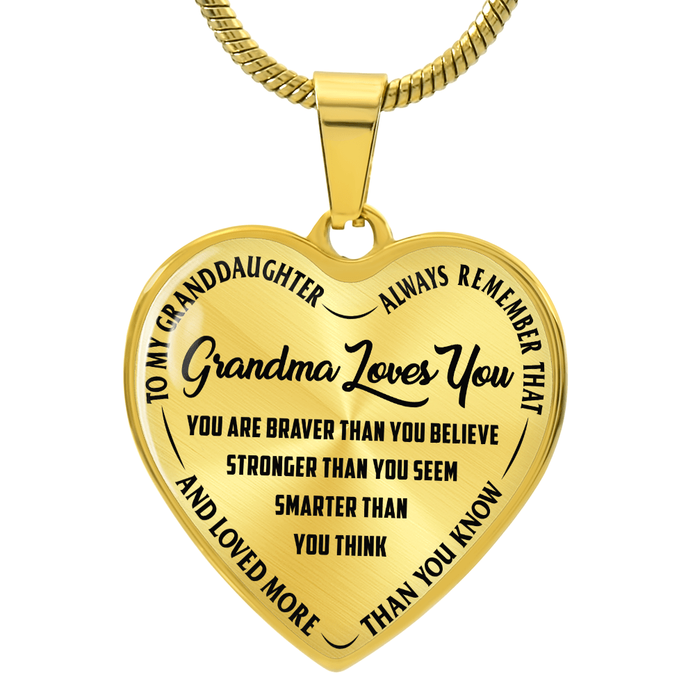 Grandma Loves You - Heart Necklace - I Got You A Gift
