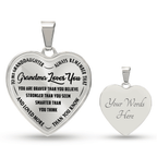 Grandma Loves You - Heart Necklace - I Got You A Gift