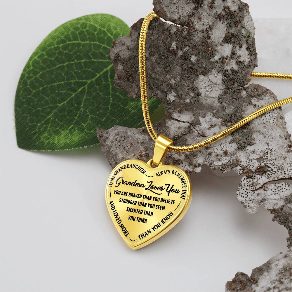 Grandma Loves You - Heart Necklace - I Got You A Gift