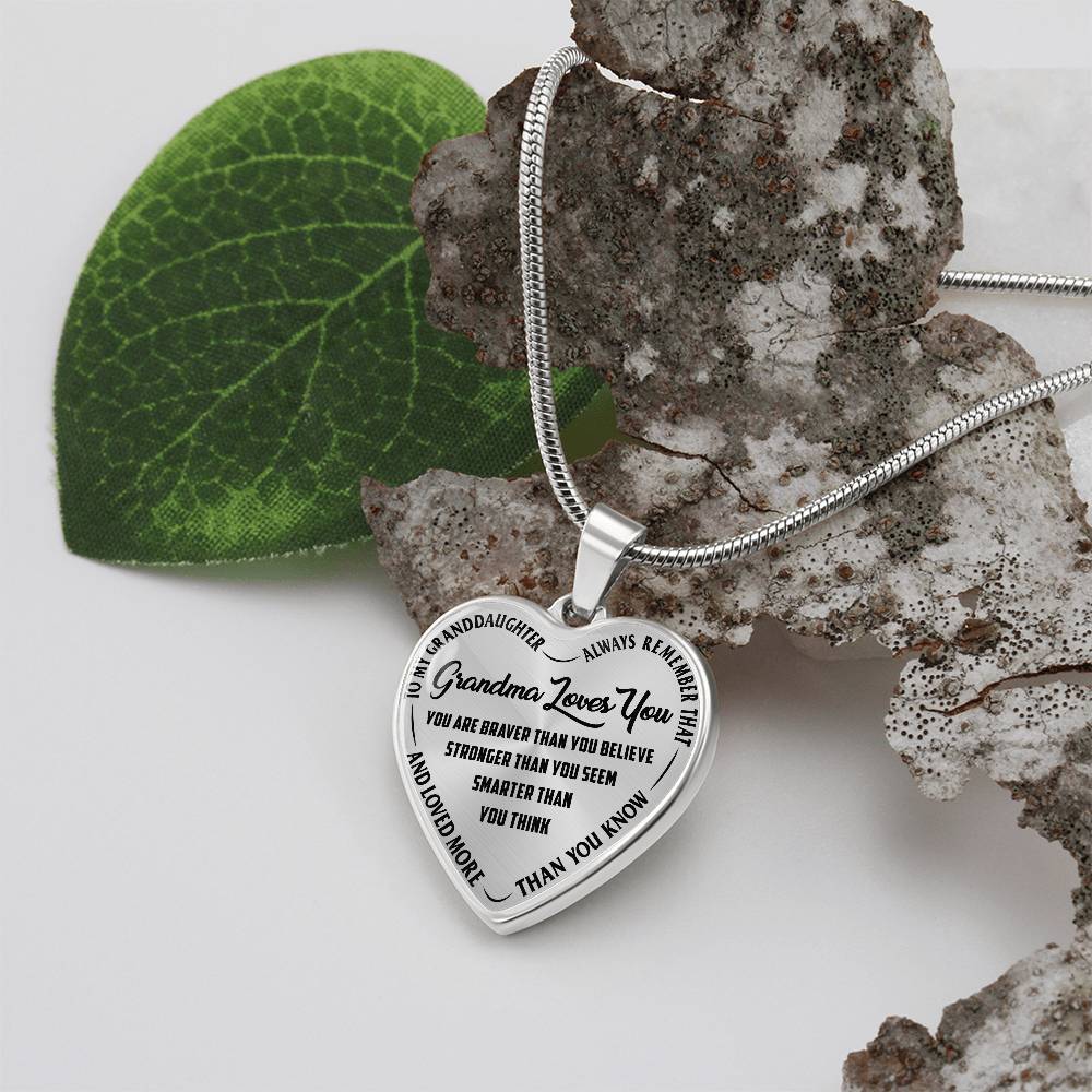 Grandma Loves You - Heart Necklace - I Got You A Gift
