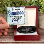 Hold Tightly - Cross Leather Bracelet - I Got You A Gift