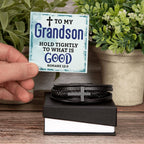 Hold Tightly - Cross Leather Bracelet - I Got You A Gift